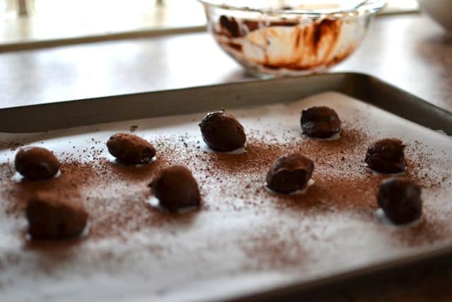 chocolate vegan truffles