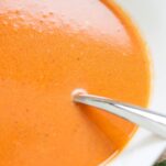 Roasted Tomato & Red Pepper Soup in bowl Healing Picks