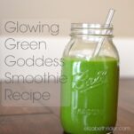 glowing green goddess smoothie