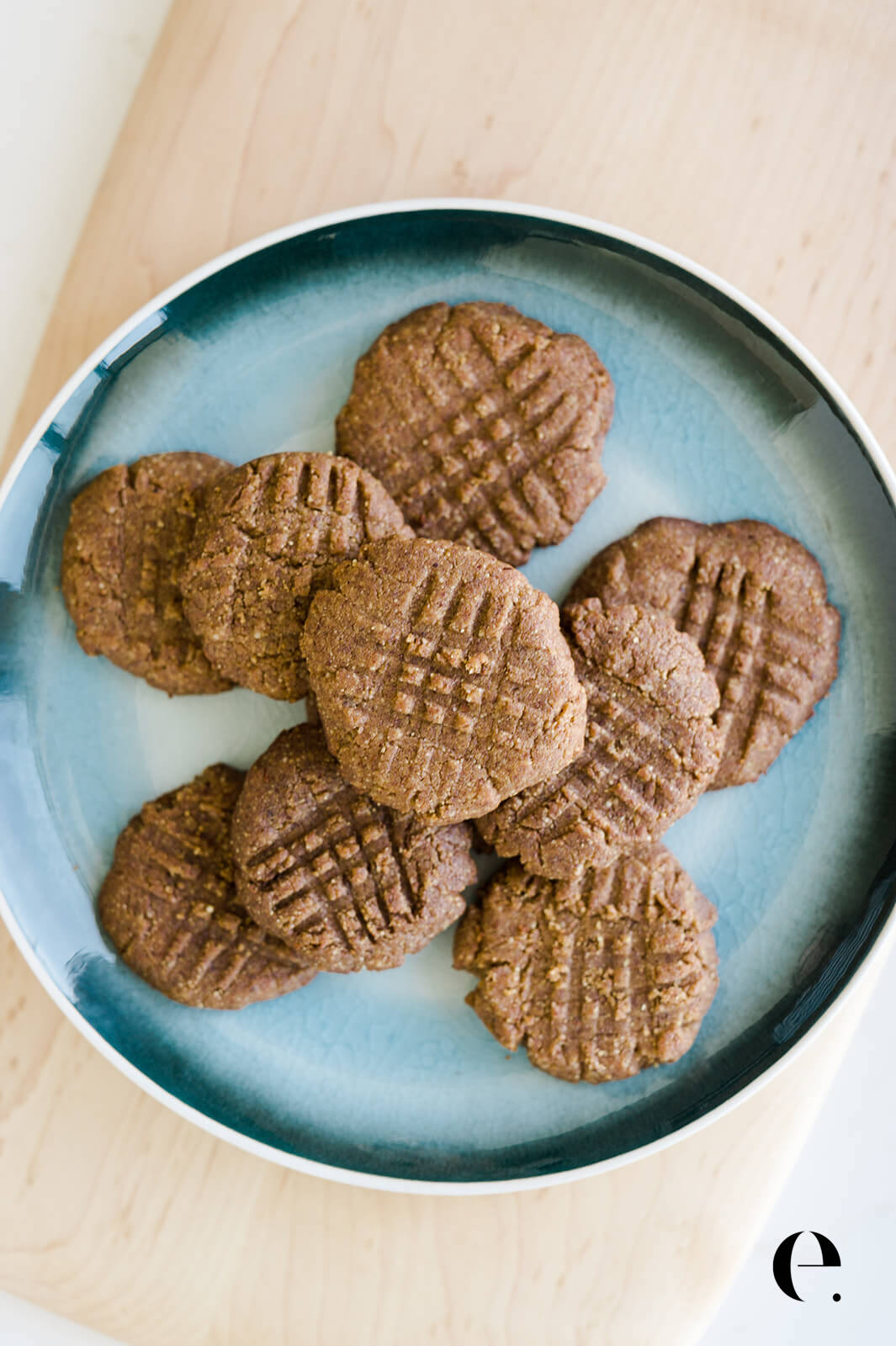 Almond Butter Cookies on plate