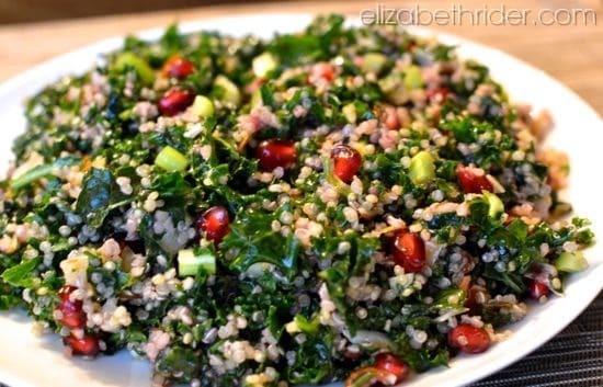 Pomegranate Kale Quinoa Salad Recipe
