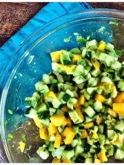 Mango Avocado Cucumber Salad Recipe Elizabeth Rider