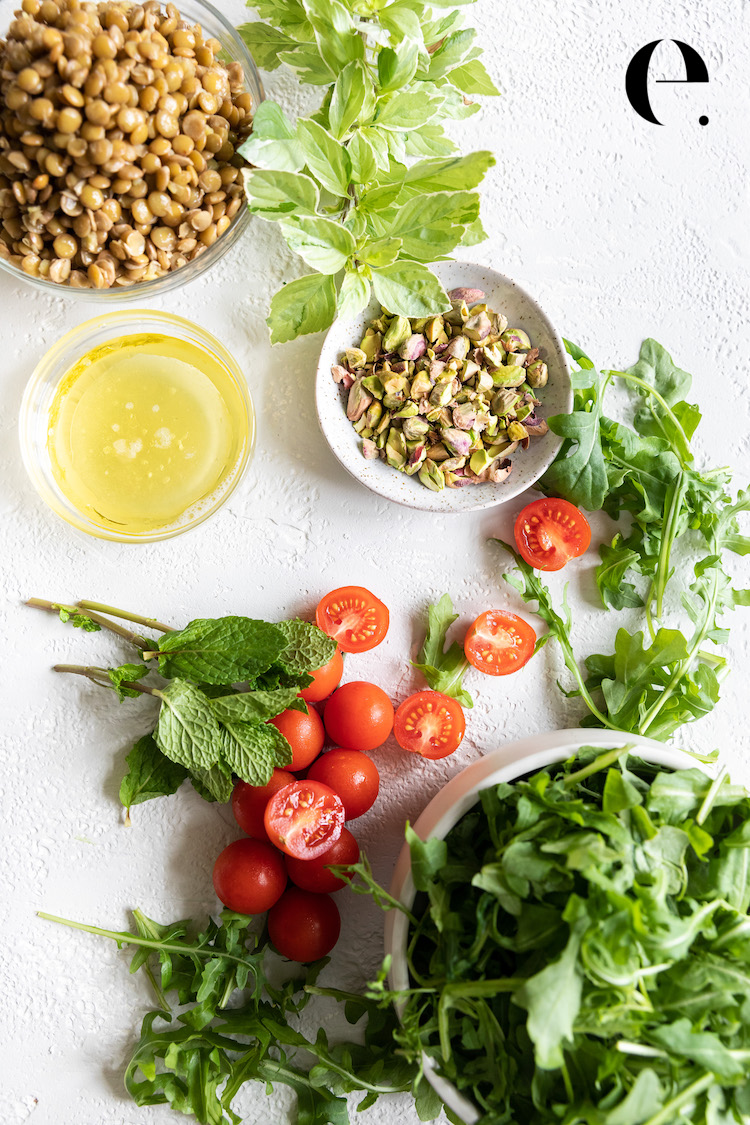lentil salad ingredients elizabeth rider blog