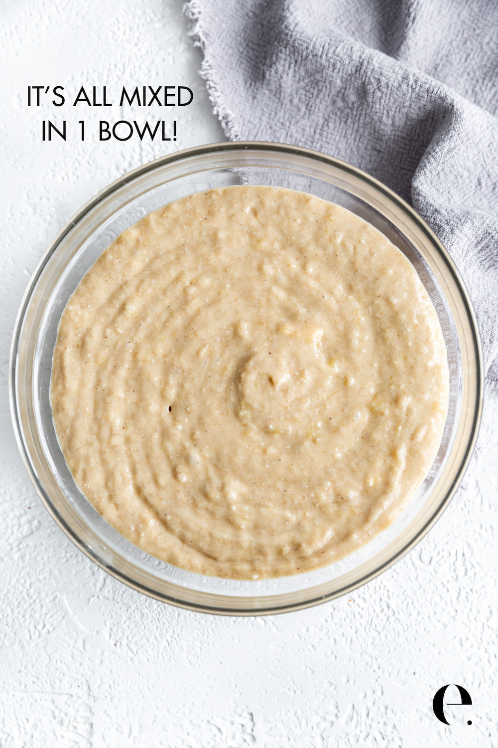 Banana Bread Batter in Bowl
