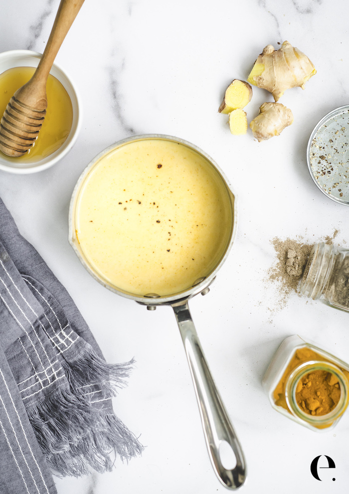 Turmeric Tea Latte Recipe Golden Milk copyright Healing Picks