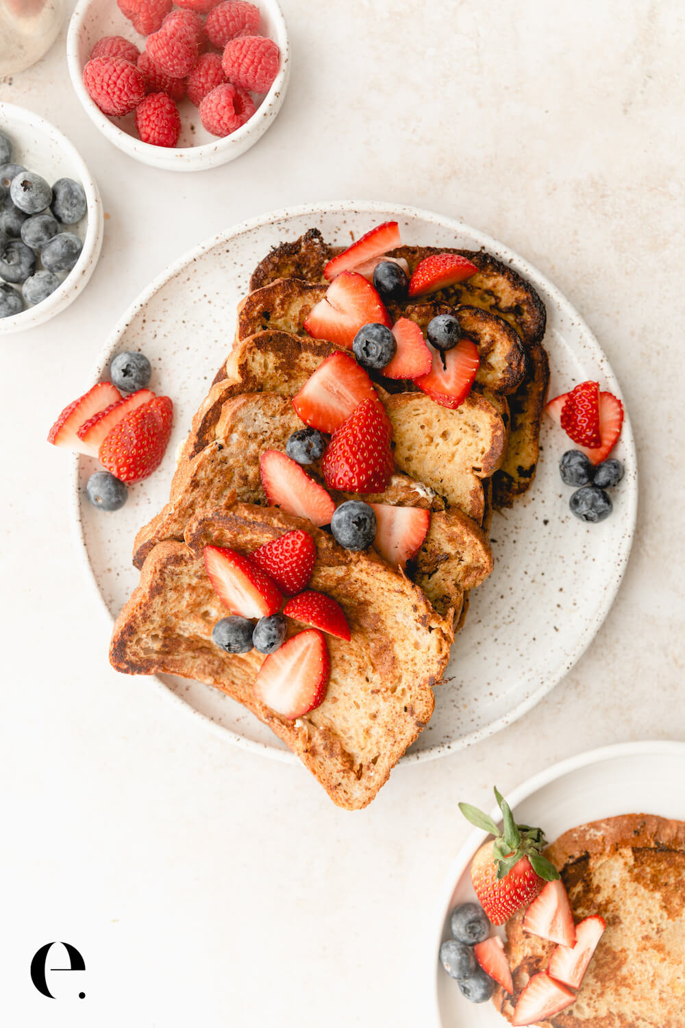 French Toast on Plate with Berries Elizabeth Rider 2