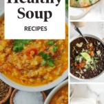 Soup recipes in bowls
