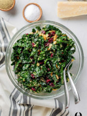 Cranberry, Kale & Quinoa Salad in bowl
