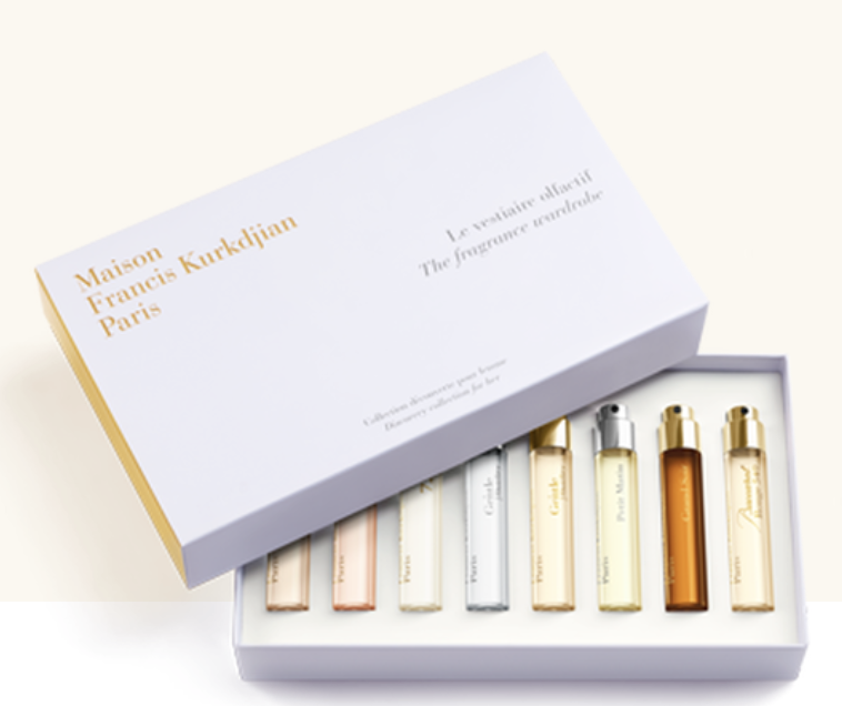 fancy perfume set in box
