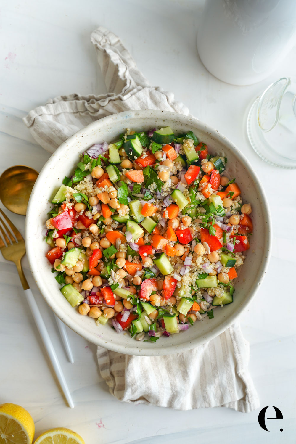Favorite Quinoa Salad without utensils