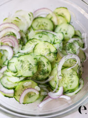 Cucumber Salad Recipe in bowl