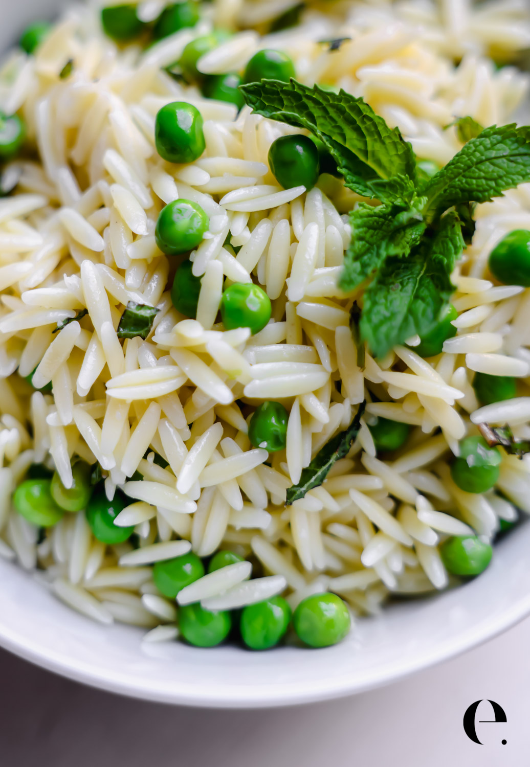 orzo salad recipe with mint and peas