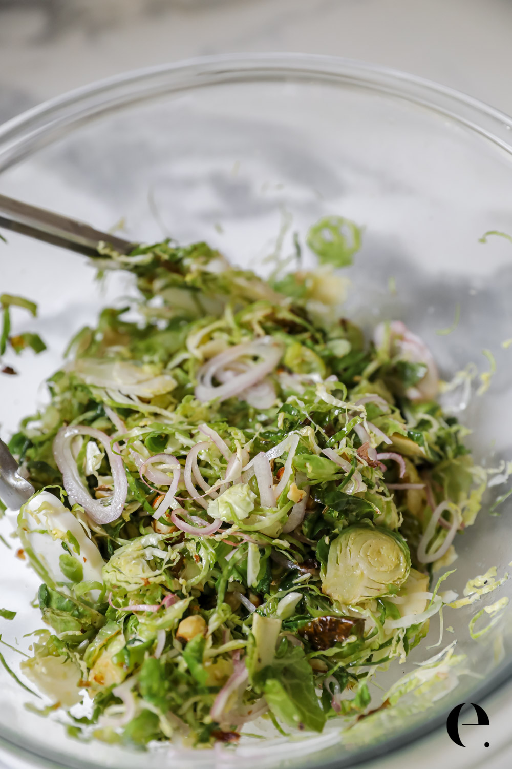 Shaved Brussels sprouts salad recipe Elizabeth Rider-4