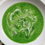 healing Spinach Soup Recipe with coconut milk vegan gluten free