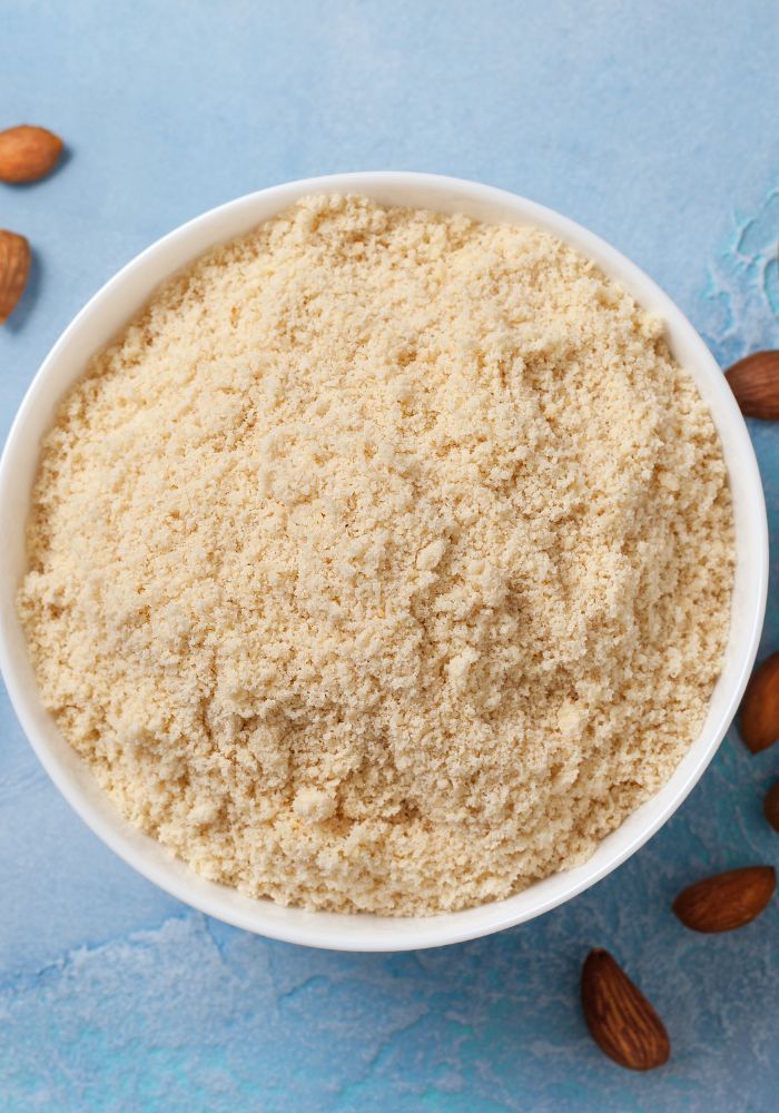 almond flour in bowl
