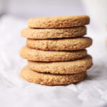Healthy Almond Flour Cookies stacked by Elizabeth Rider