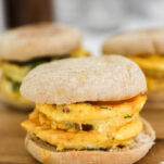 Make Ahead Breakfast Sandwich with bacon egg and cheese