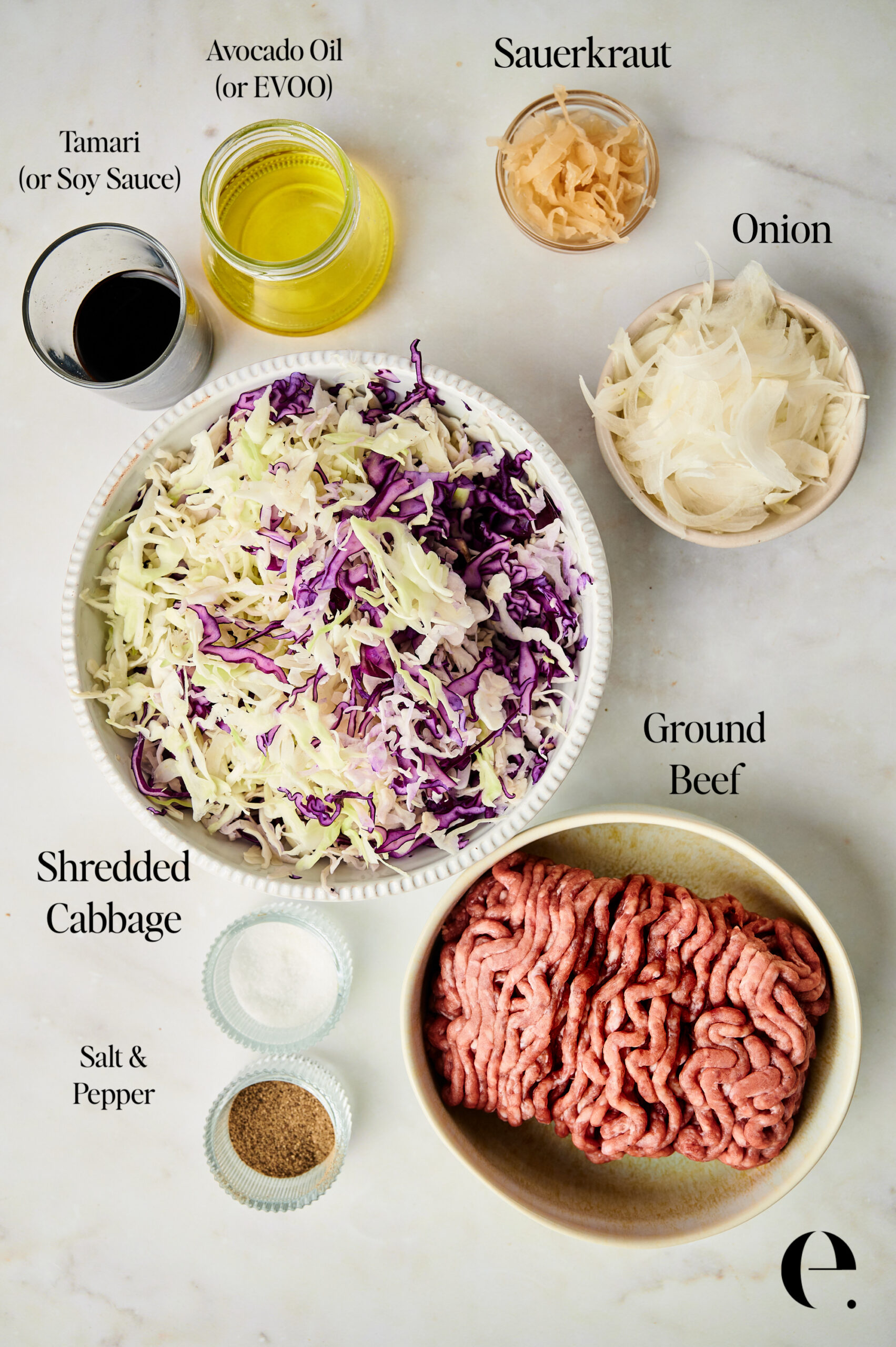 Ground Beef with Cabbage High Protein Meal Ingredients