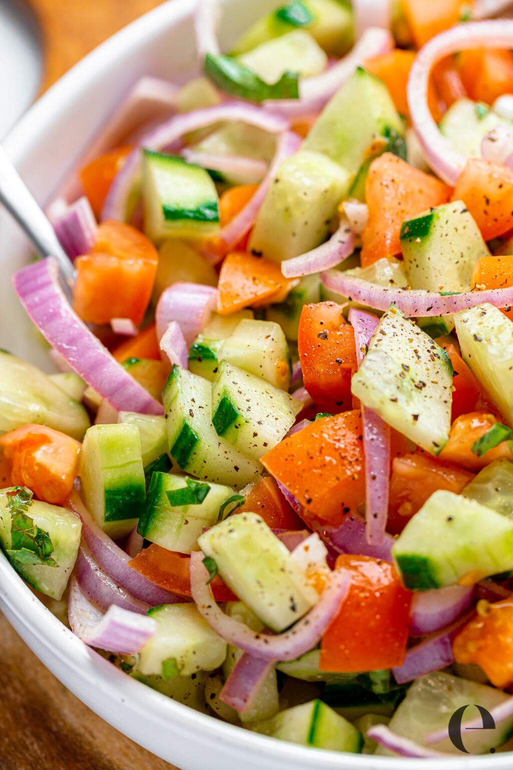 Cucumber Tomato Salad | Elizabeth Rider