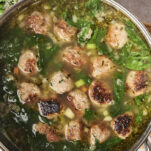 Italian Wedding Soup Recipe in Pot