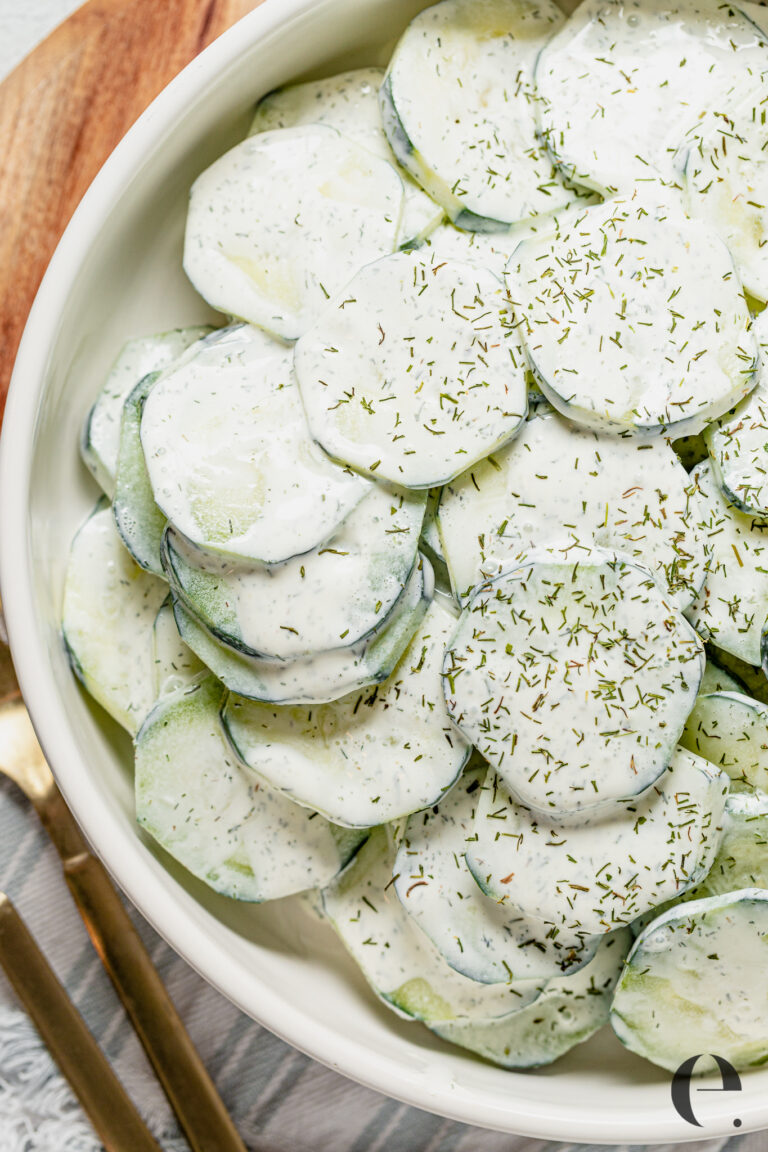 Mom's Creamy Cucumber Salad