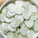 Mom's Creamy Cucumber Salad