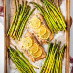 Easy Sheet Pan Salmon with Asparagus