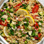 Lemon Orzo Chickpea Salad