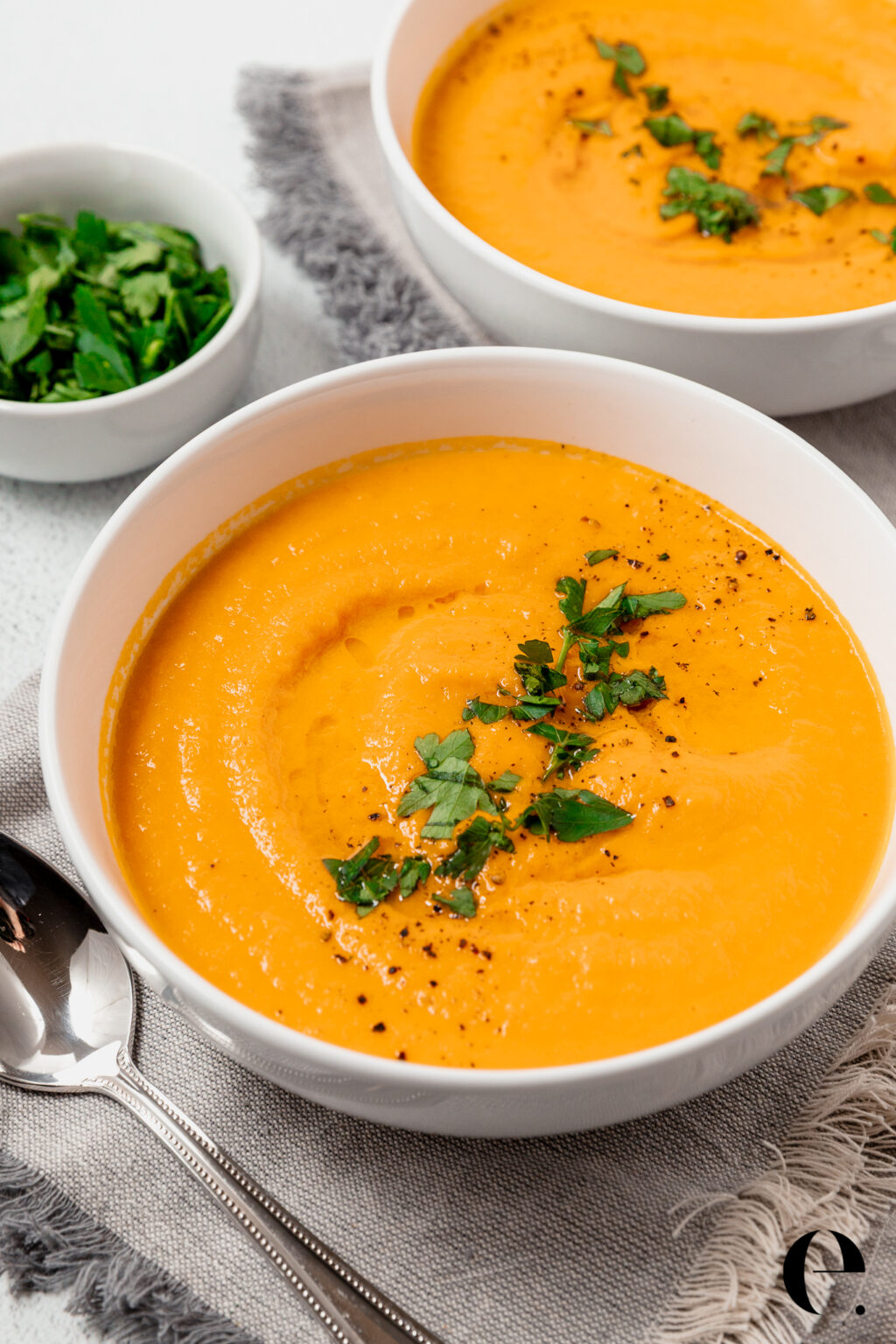 Roasted Carrot Soup | Elizabeth Rider