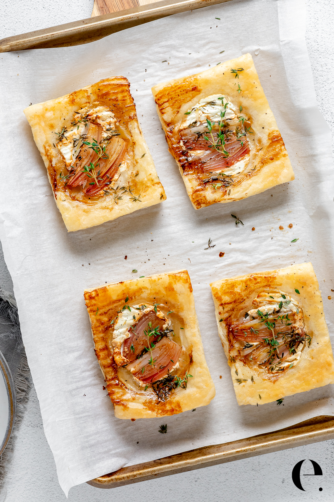 Upside-Down Onion Tarts