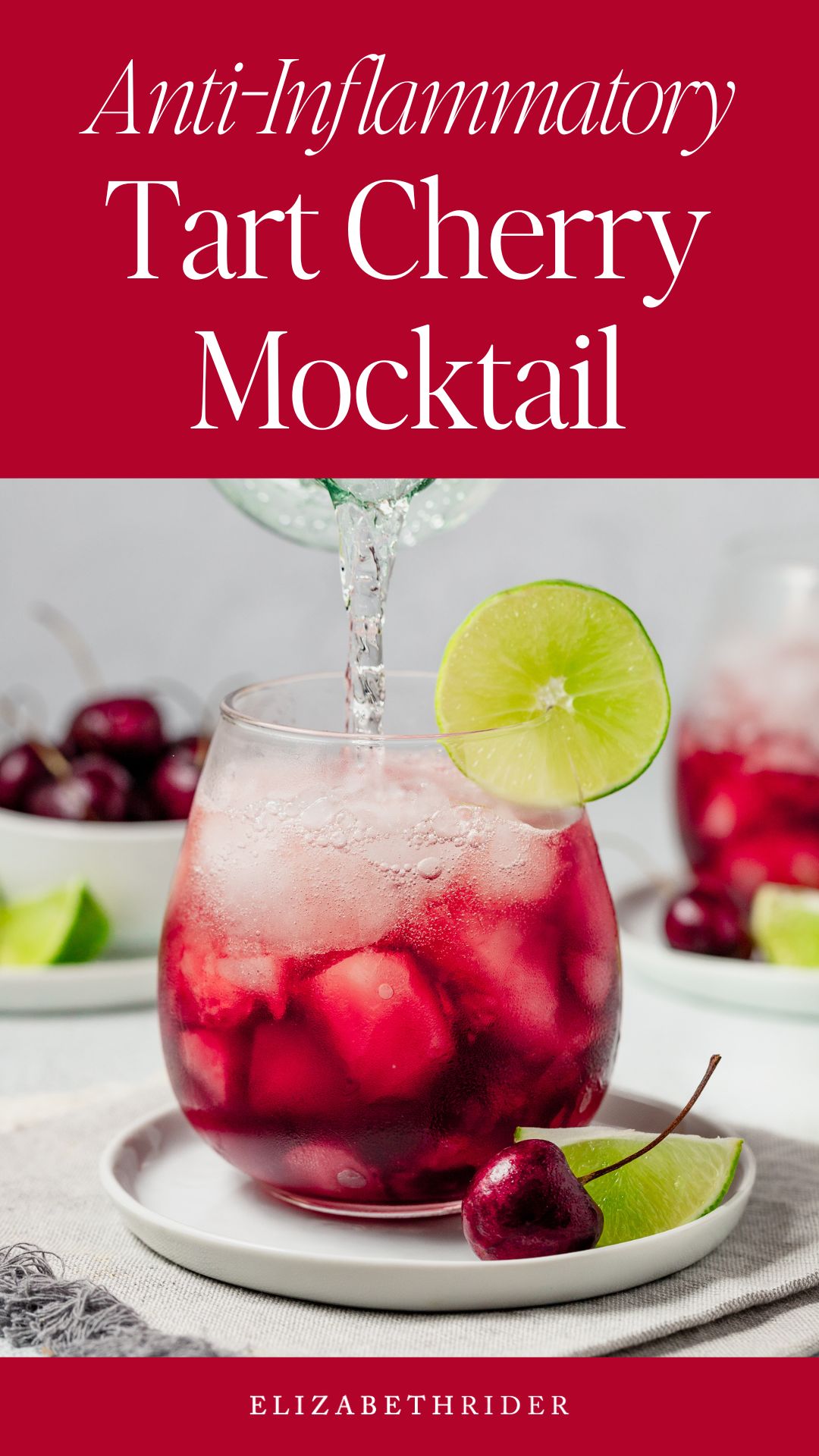 Tart Cherry Mocktail Anti-Inflammatory Alcohol-Free