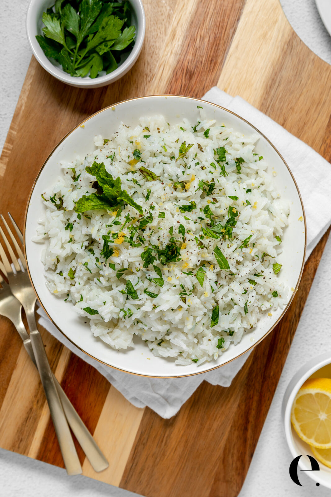Herb Lemon Rice | Elizabeth Rider