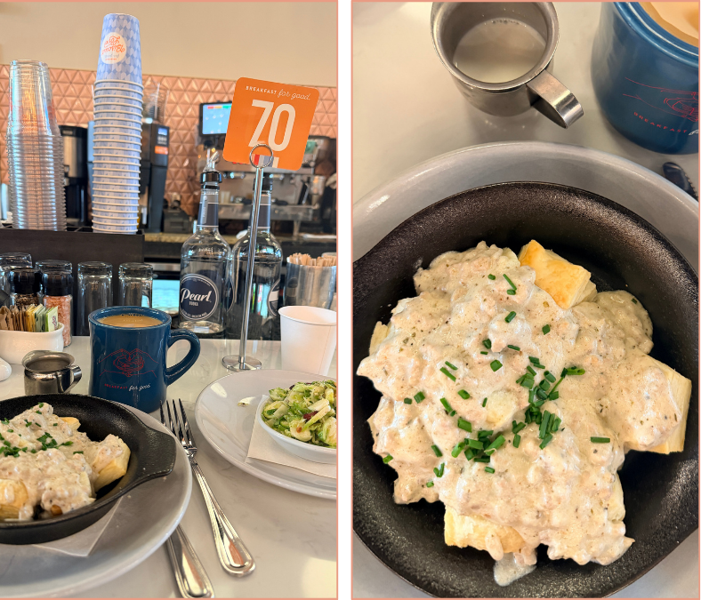 Biscuit Love Gultch Biscuits & Gravy with Coffee Nashville 