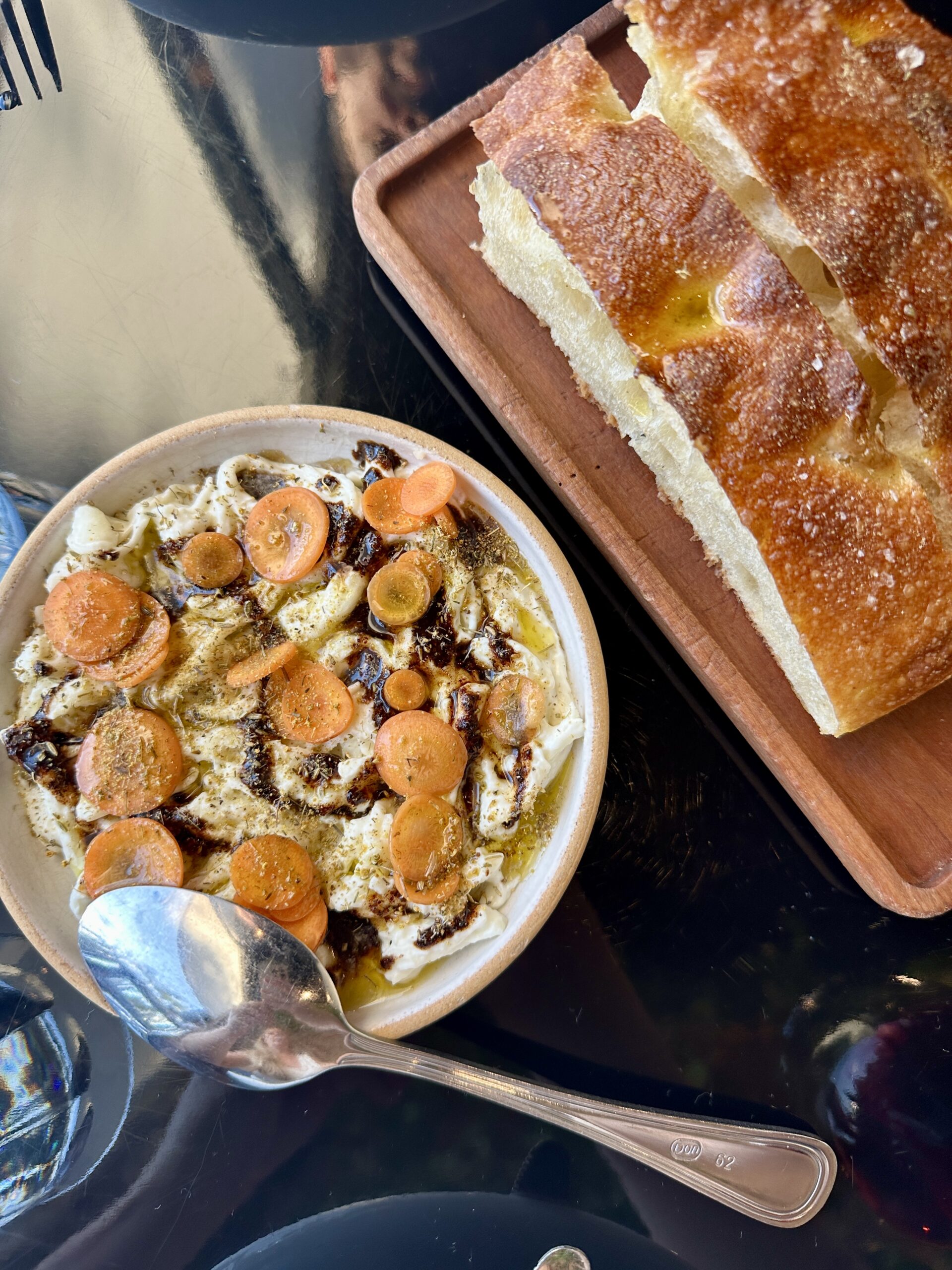Folk Restaurant Review East Nashville focaccia and cheese