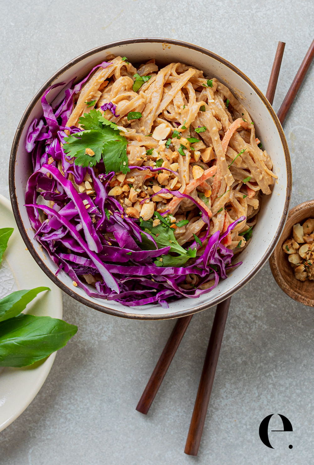 Thai Peanut Sauce on Noodles