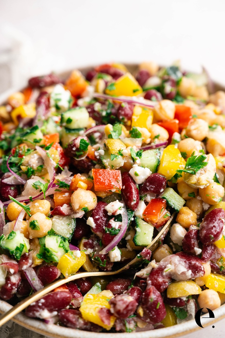 Viral TikTok dense bean salad
