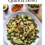 Brussels Sprouts Quinoa Bowl with Creamy Avocado Dressing
