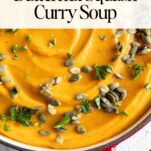 Healing Butternut Squash & Carrot Curry Soup (Vegan)
