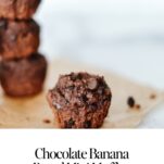 Healthy Chocolate Banana Bread Mini Muffins (Gluten-Free)